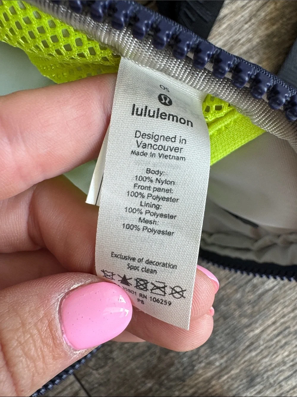 lululemon athletica Pink & Neon Yellow Crossbody Bag